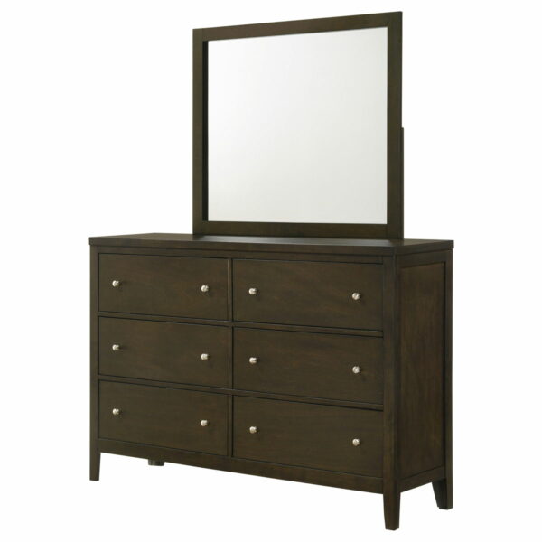 Wilkes - 6-Drawer Dresser And Mirror - Dark Cocoa - Image 4