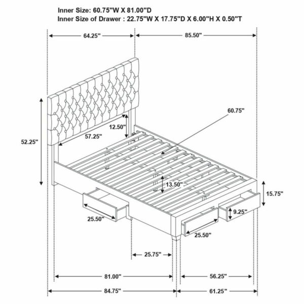 Soledad - Upholstered Storage Panel Bed - Image 4