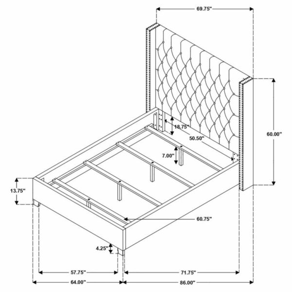 Bancroft - Upholstered Wingback Bed - Image 3