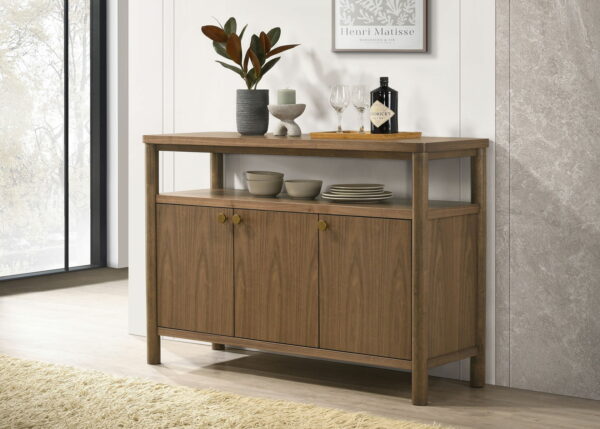 Crestmore - Dining Cabinet Sideboard Buffet - Walnut - Image 2