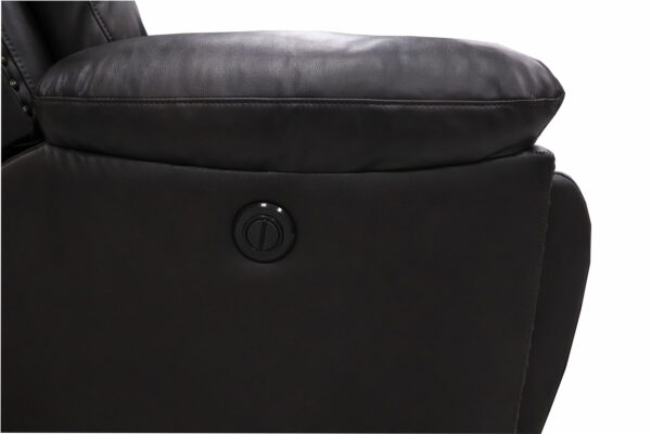 Nikko - Glider Recliner With Power Footrest - Brown - Image 2