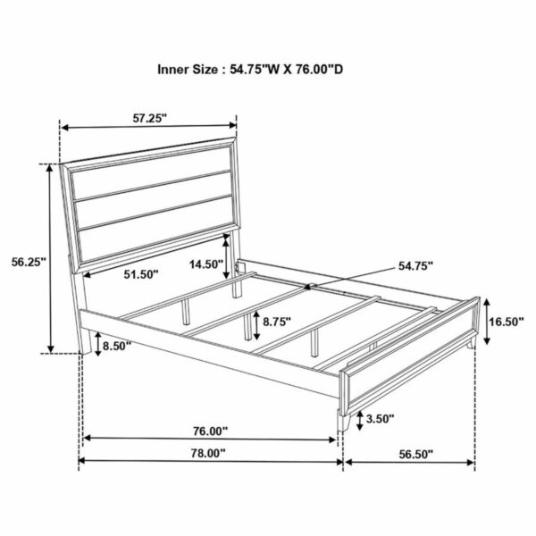 Watson - Wood Panel Bed - Image 2