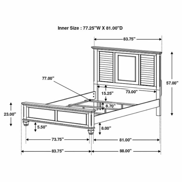 Franco - Wood Panel Bed - Image 3