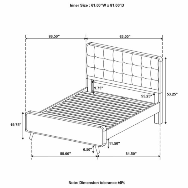 Robyn - Wood Panel Bed - Image 5