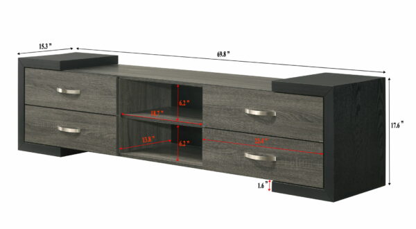 Brant - TV Stand - Dark Brown - Image 4