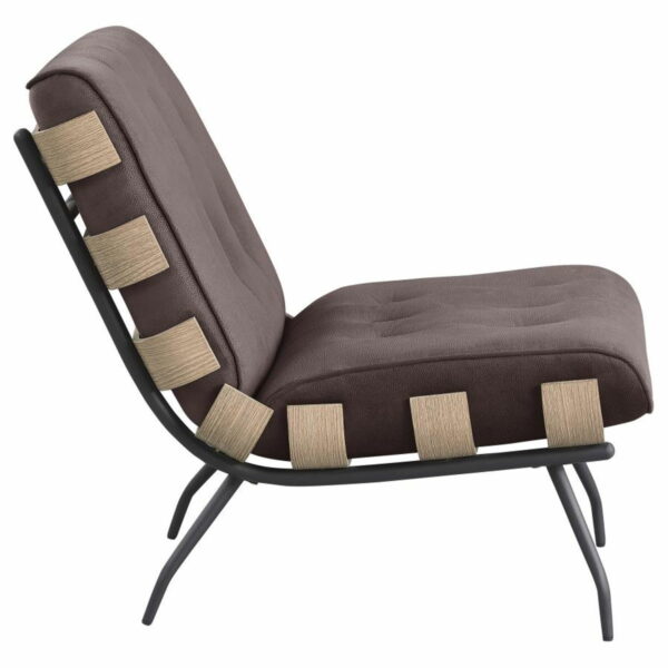 Aloma - Upholstered Tufted Armless Accent Chair - Image 2