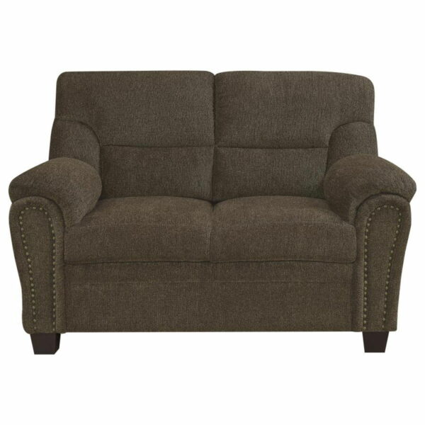Clementine - Upholstered Padded Arm Loveseat - Image 8