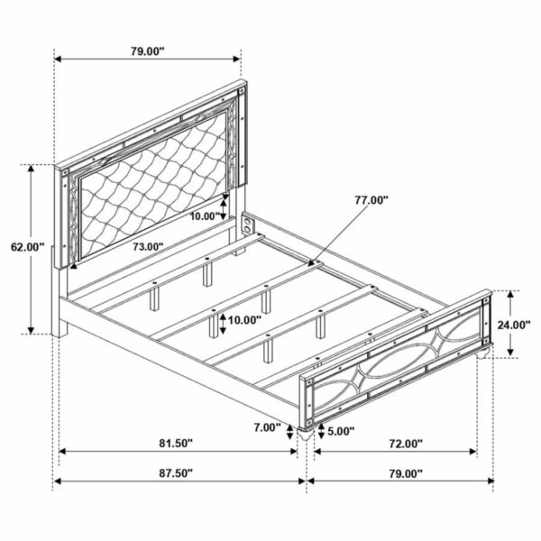 Gunnison - Wood LED Panel Bed - Image 11