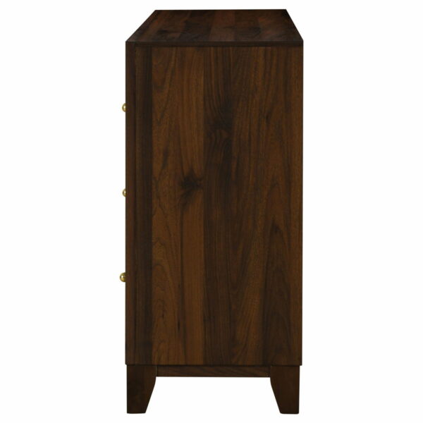 Welsley - 6-Drawer Dresser Cabinet - Walnut - Image 10