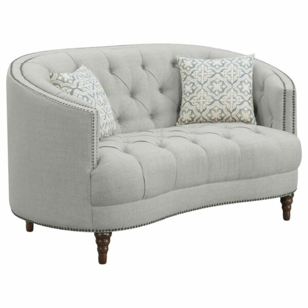 Avonlea - Upholstered Sloped Arm Sofa Set Fabric - Image 7