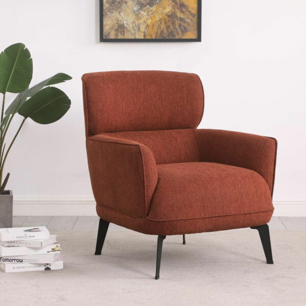 Andrea - Upholstered Crecent Arm Accent Chair - Image 15