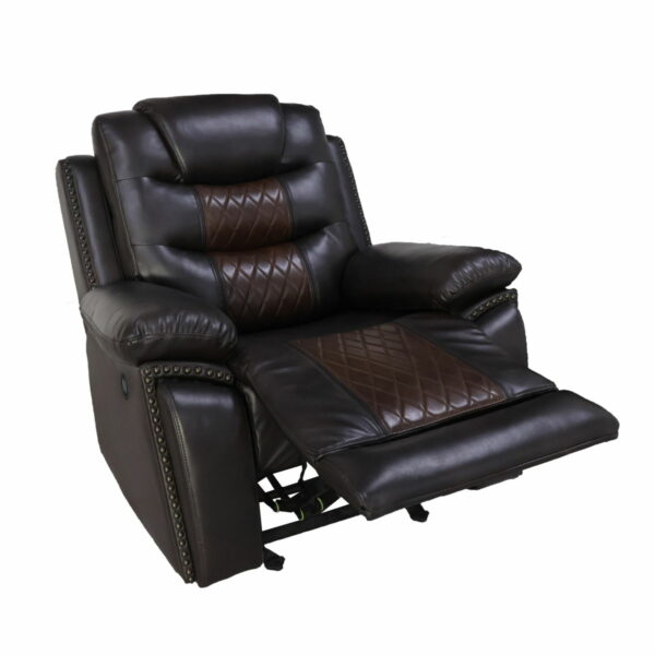 Nikko - Glider Recliner With Power Footrest - Brown - Image 6