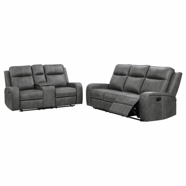 Raelynn - Upholstered Reclining Sofa Set - Image 9