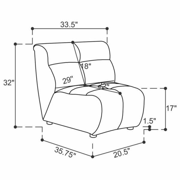 Charlotte - Upholstered Modular Sectional Sofa - Image 10
