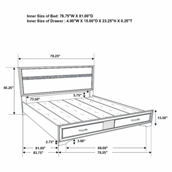 Miranda - Storage Wood Panel Bed - Image 14