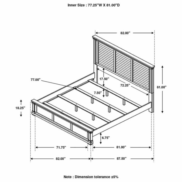 Hillcrest - Wood Panel Bed - Image 11