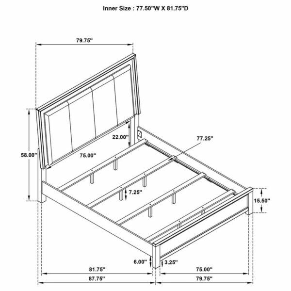 Kieran - Wood LED Panel Bed - Image 11