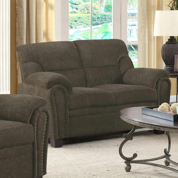 Clementine - Upholstered Padded Arm Loveseat - Image 3