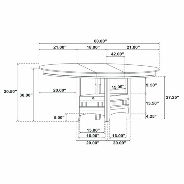 Lavon - 5-Piece Oval Extension Leaf Dining Set - Image 5