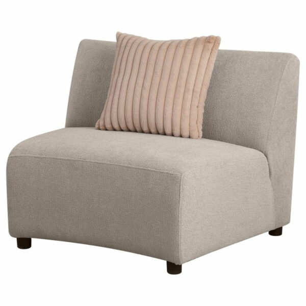 Fayette - Upholstered Armless Chair - Greige - Image 11