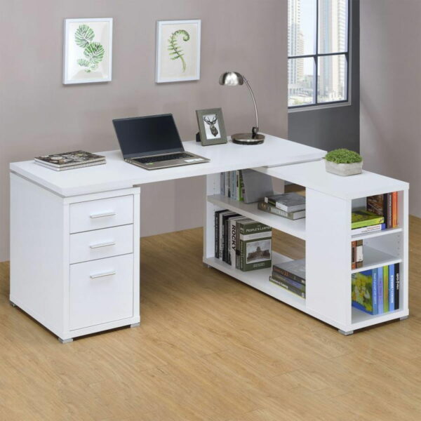 Yvette - 3-Drawer L-Shape Computer Desk - Image 32