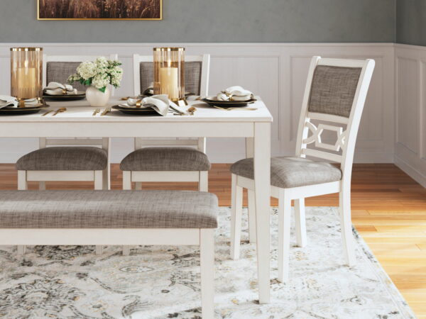 Erinberg - Antique White - Dining Room Table Set (Set of 6) - Image 6