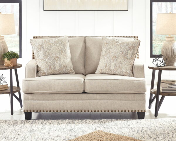 Claredon - Linen - Loveseat - Image 3
