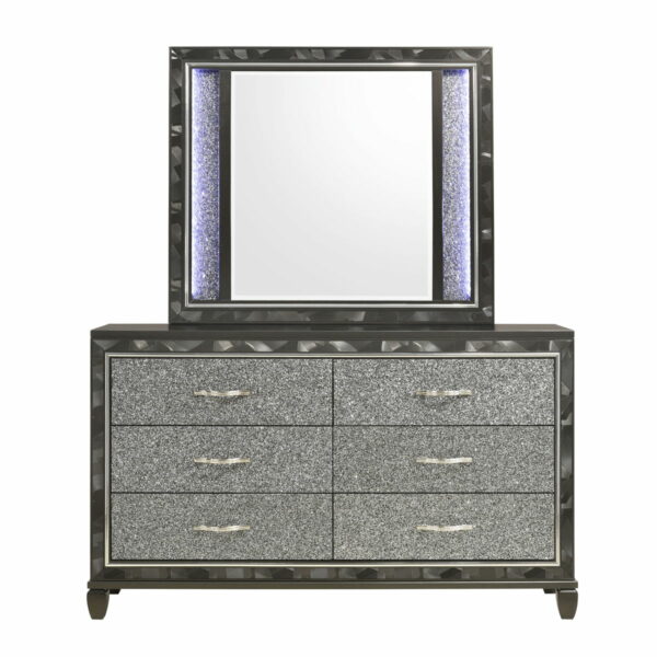 Radiance - Dresser & Mirror - Black - Image 4