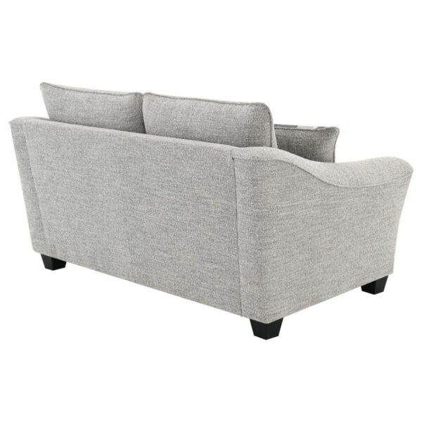 Tomkins - Boucle Upholstered Loveseat - Light Gray - Image 7