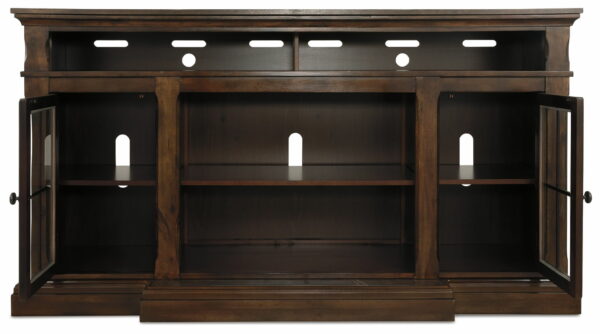 Roddinton - Dark Brown - XL TV Stand W/Fireplace Option - Image 12