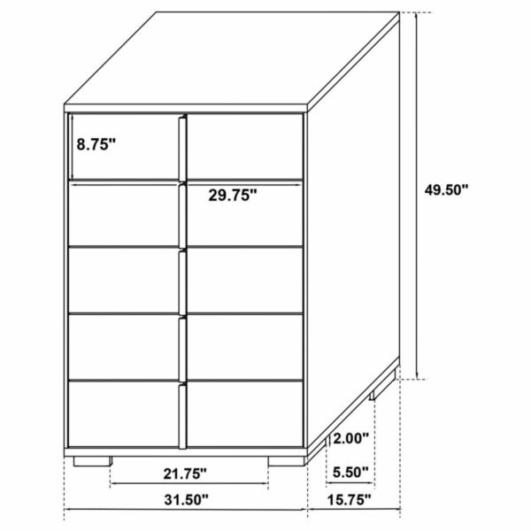 Marceline - 5-Drawer Bedroom Chest - Image 16