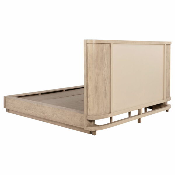 Kailani - 49" California King Wingback Bed - Beige Oak - Image 6