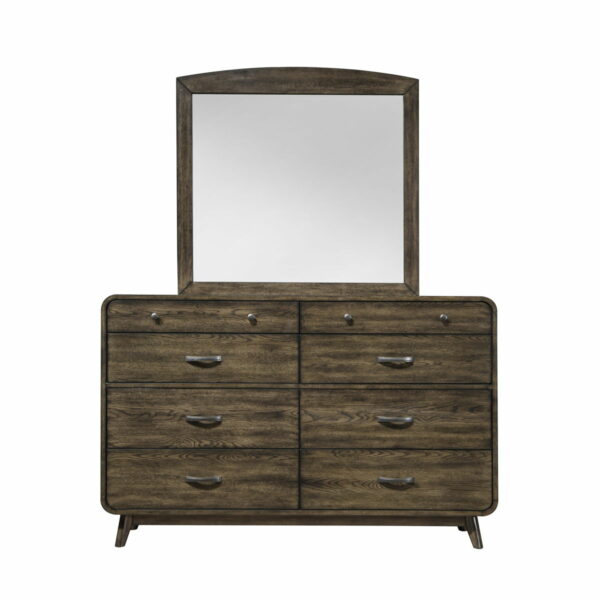 Rex - Dresser & Mirror - Brown - Image 4