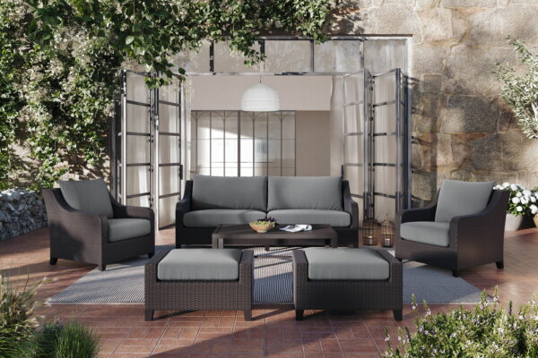 Skye - 2 Piece Sofa And Slat Top Coffee Table Set - Image 17