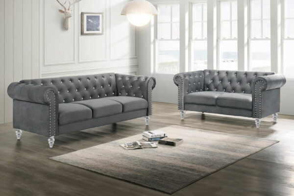Emma - Crystal Loveseat - Image 7