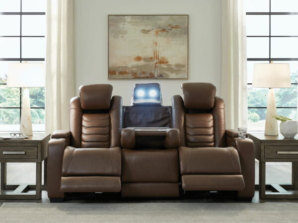 High Impact - Tobacco - Power Reclining Sofa / Adj Headrest - Image 11