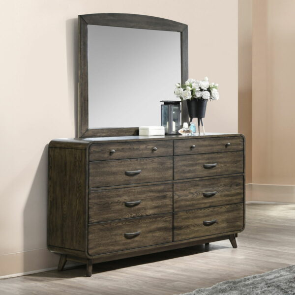 Rex - Dresser & Mirror - Brown - Image 6