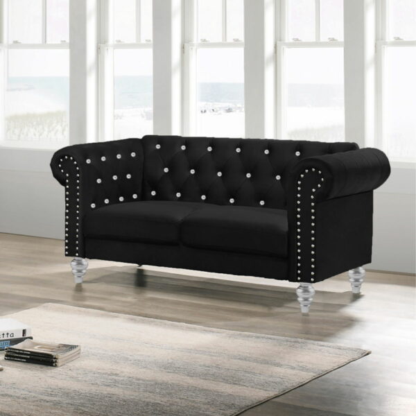 Emma - Crystal Loveseat - Image 4