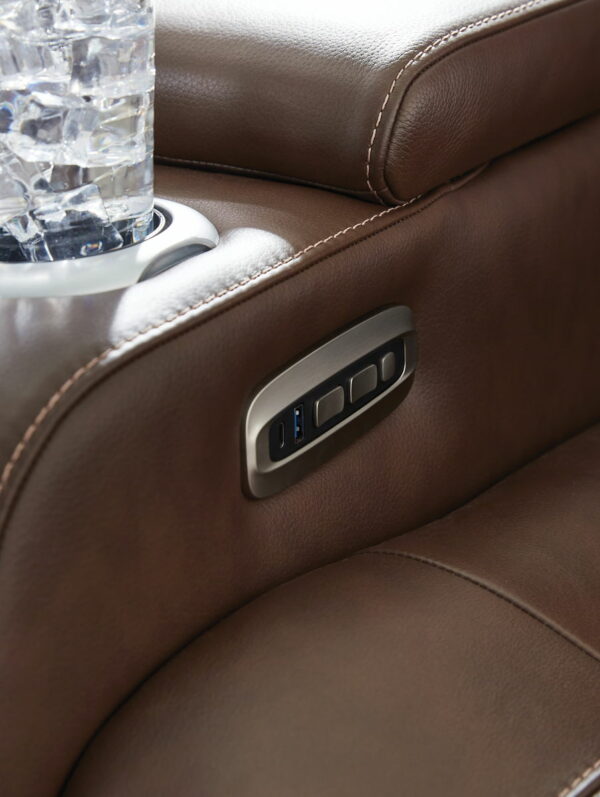 High Impact - Tobacco - Power Recliner / Adj Headrest - Image 14