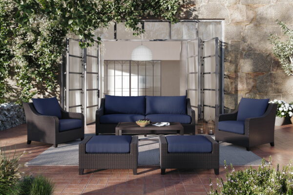 Skye - 2 Piece Sofa And Slat Top Coffee Table Set - Image 4