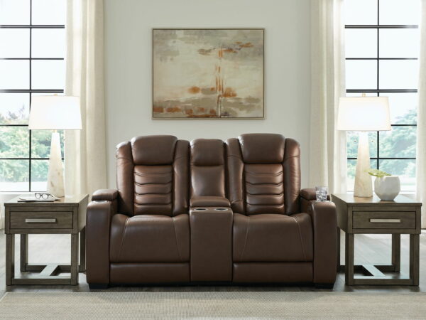 High Impact - Tobacco - Power Reclining Loveseat With Console / Adj Hdrst - Image 14