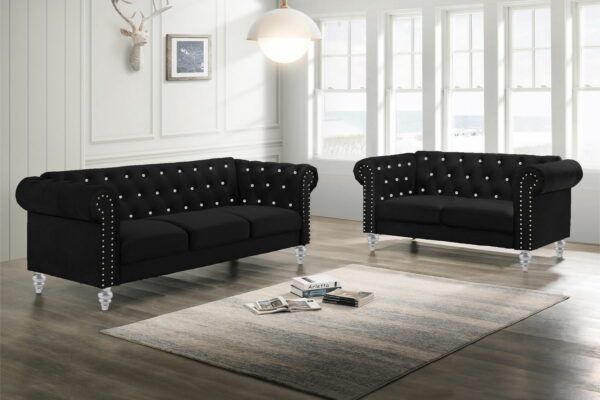 Emma - Crystal Loveseat - Image 6