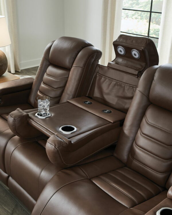 High Impact - Tobacco - Power Reclining Sofa / Adj Headrest - Image 15