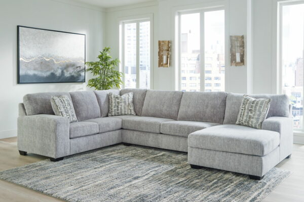Pembrey - Pewter - 3-Piece Sectional With Raf Corner Chaise - Image 2