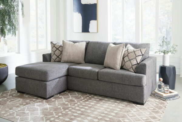 Hartford - Pewter - Sofa Chaise - Image 5