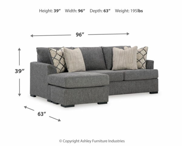 Hartford - Pewter - Sofa Chaise - Image 6