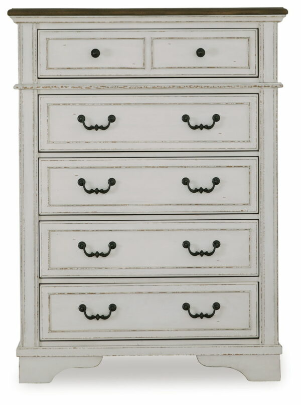 Moraway - Two-tone - Five Drawer Chest - Image 6