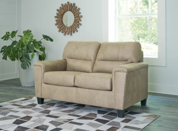 Tishen - Sand - Loveseat - Image 2