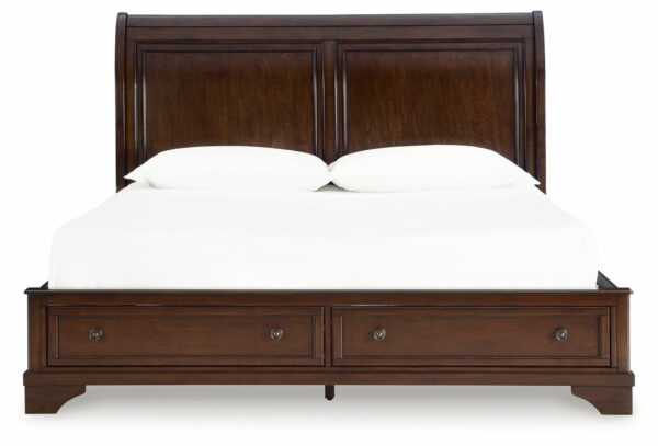Trellington - Brown - King Sleigh Storage Bed - Image 4