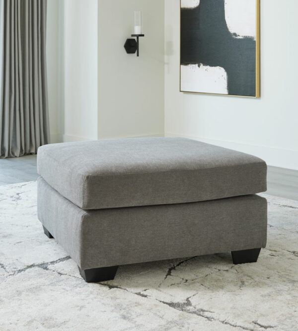 Highland Falls - Gray - Oversized Accent Ottoman - Image 3